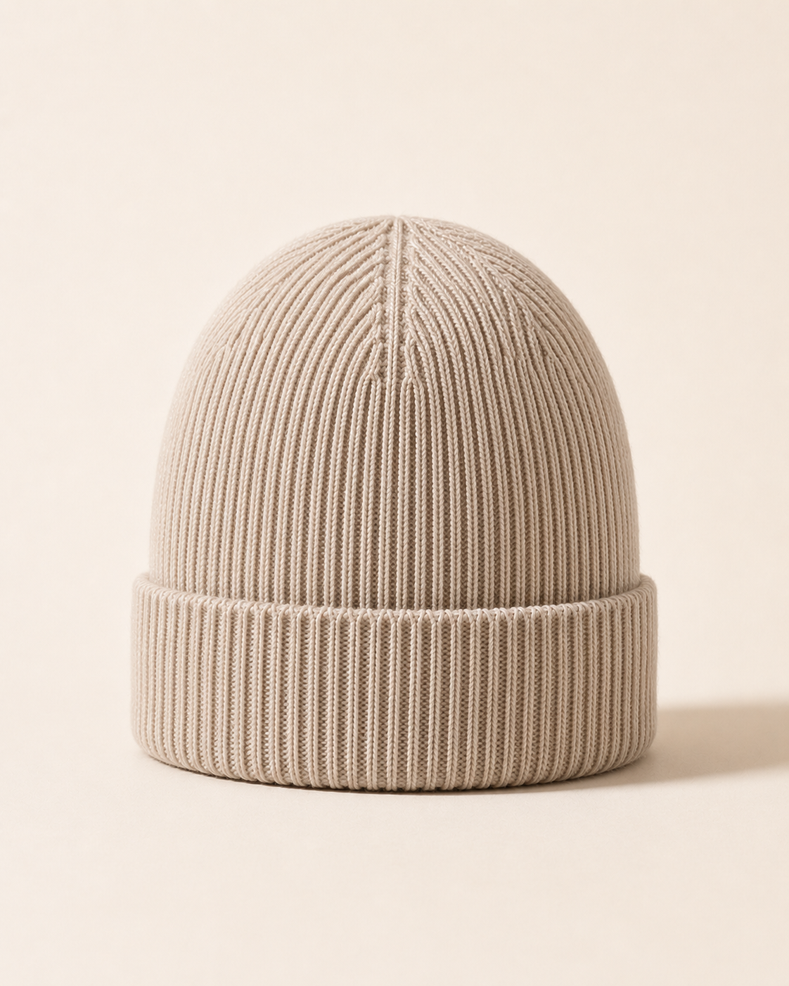 Woolsy Classic Cashmere Beanie in Oat