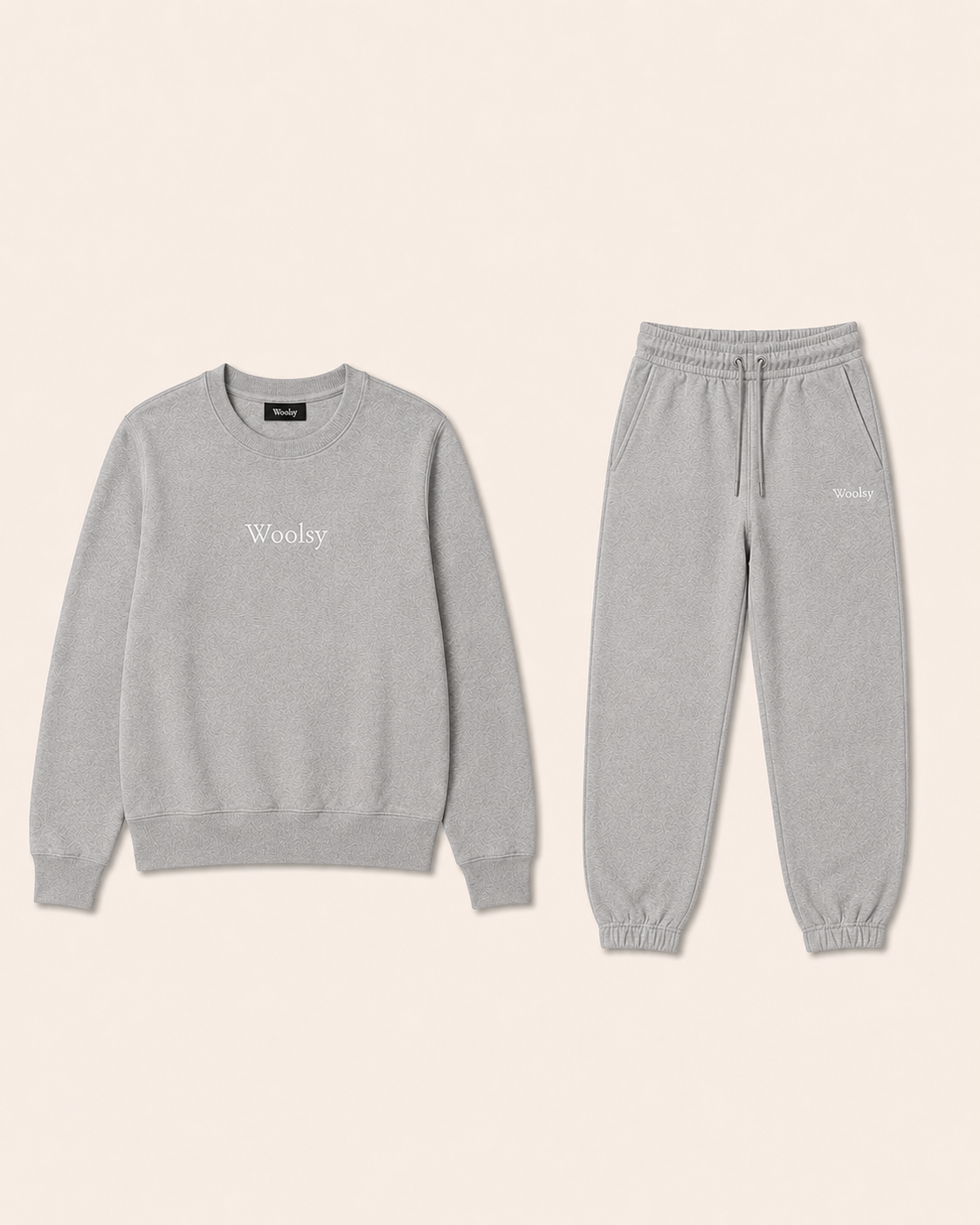 Women's Apparel - Woolsy Matching Crewneck + Sweats in Grey... Coming Soon
