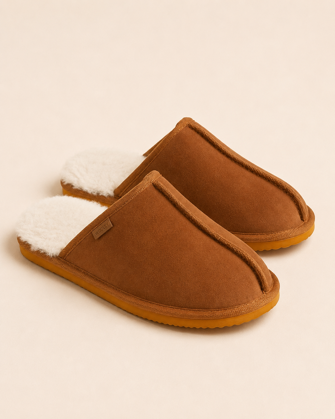 Woolsy Men's Lodge Slipper — Chestnut