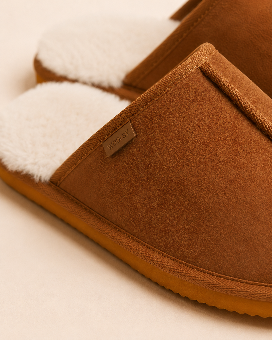 Woolsy Men's Lodge Slipper — Chestnut