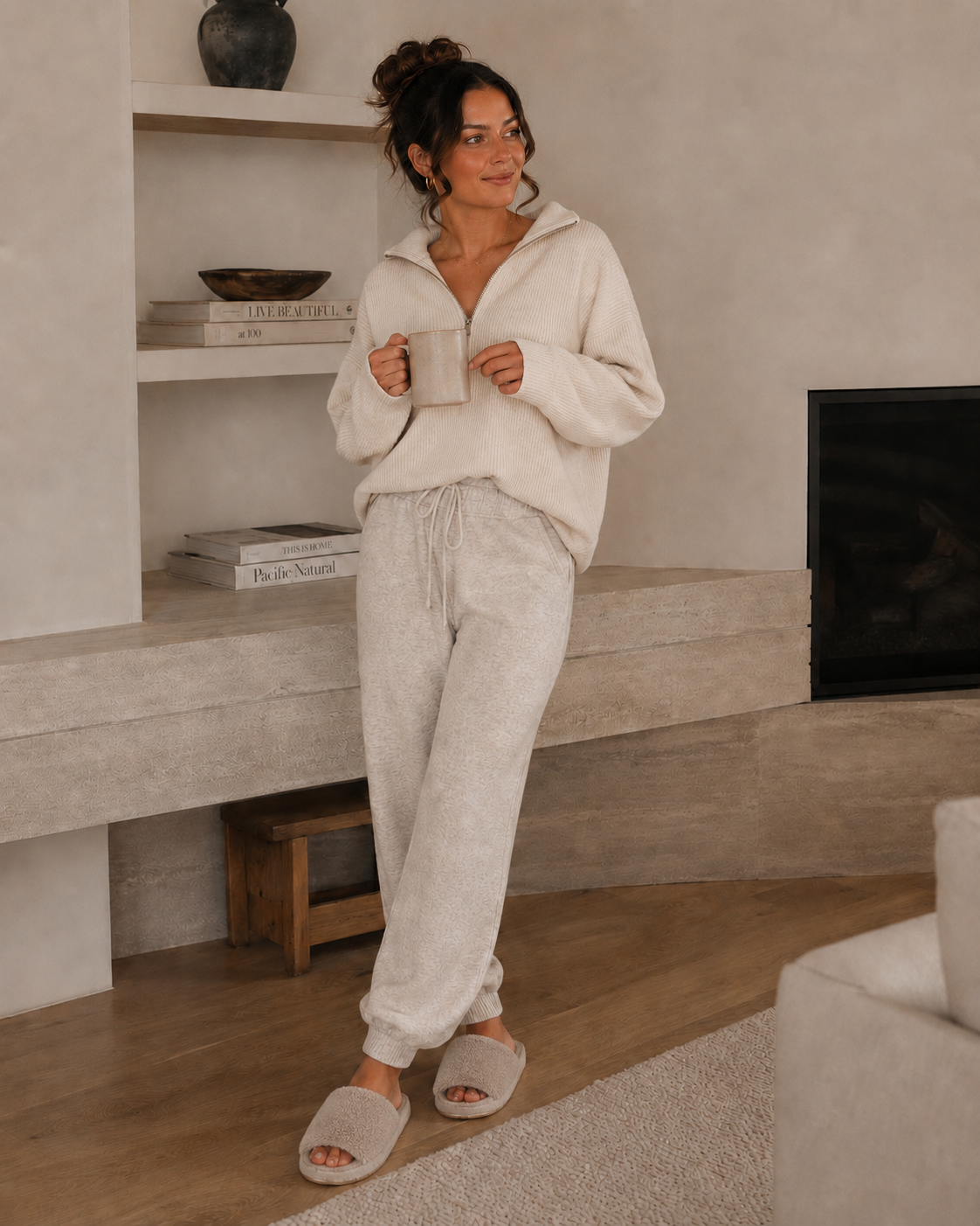 Woolsy Women's Shearling Slippers in Oat