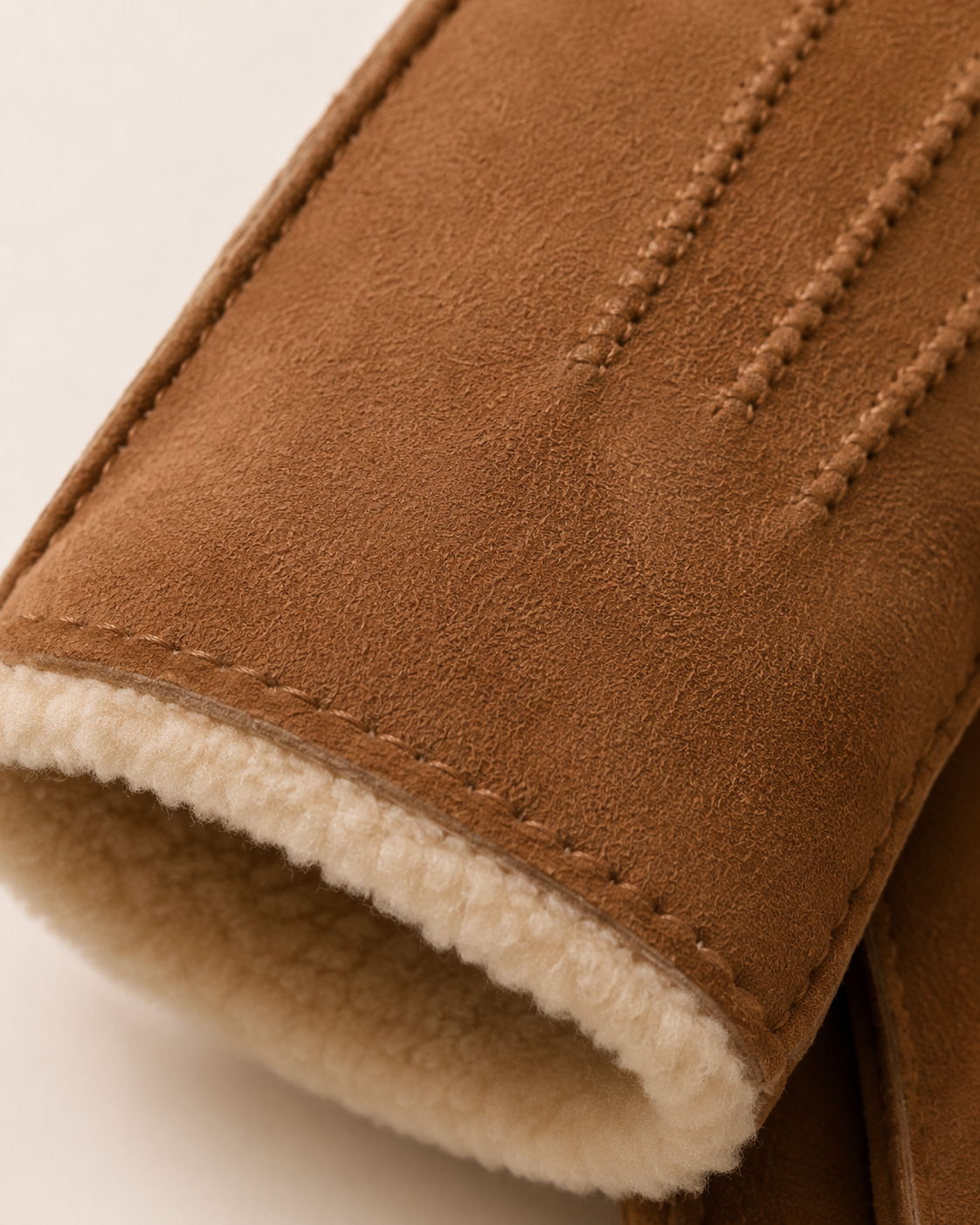 Woolsy Men’s Classic Shearling Gloves - Chestnut
