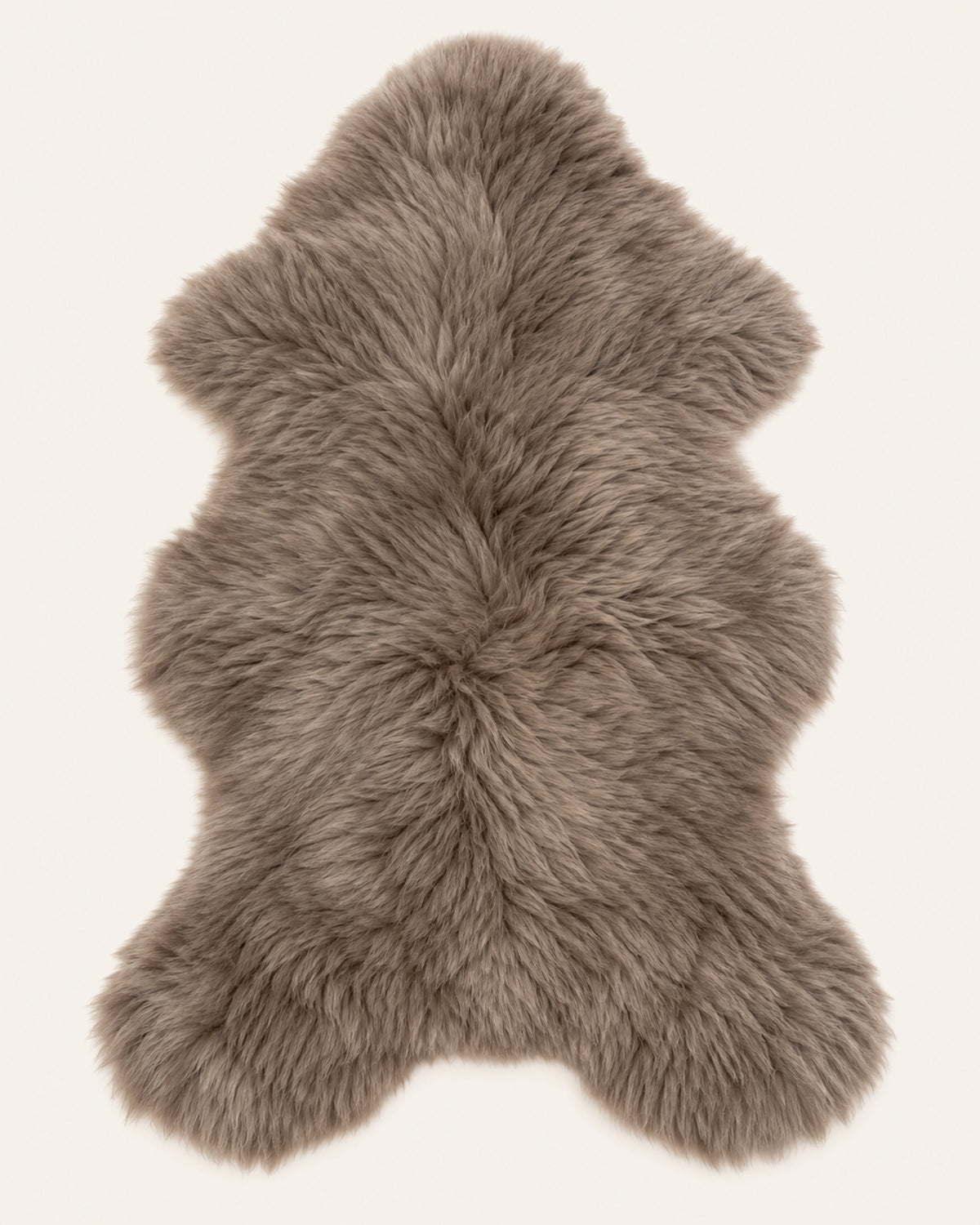 Woolsy single-pelt Australian sheepskin rug in Mocha, product view