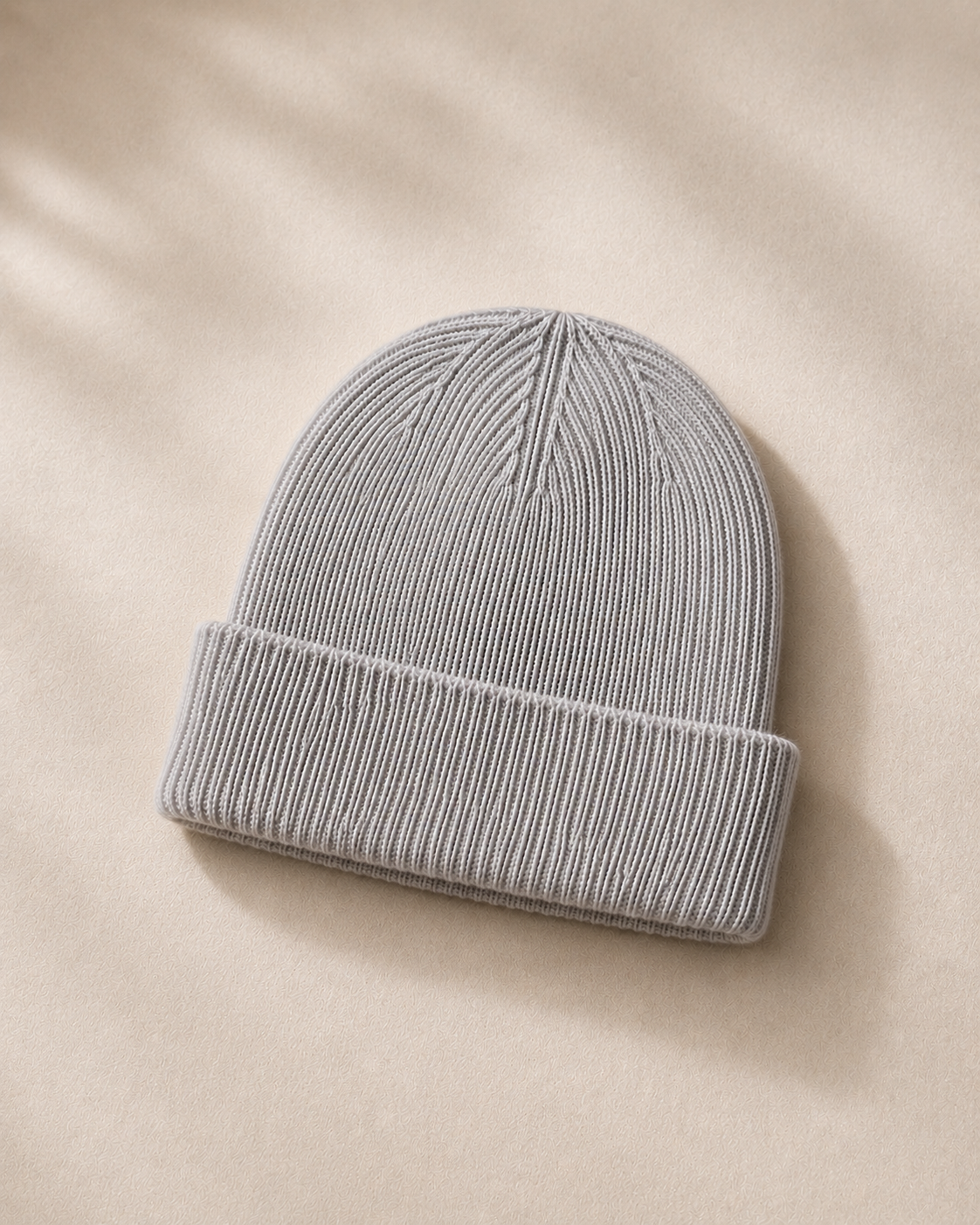 Woolsy Classic Cashmere Beanie in Light Grey