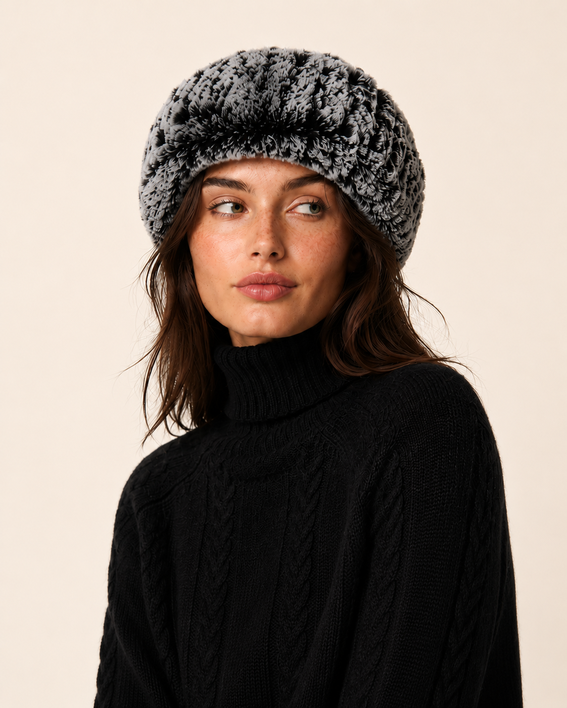 Woolsy Rex Rabbit Fur Versatile Headband and Scarf