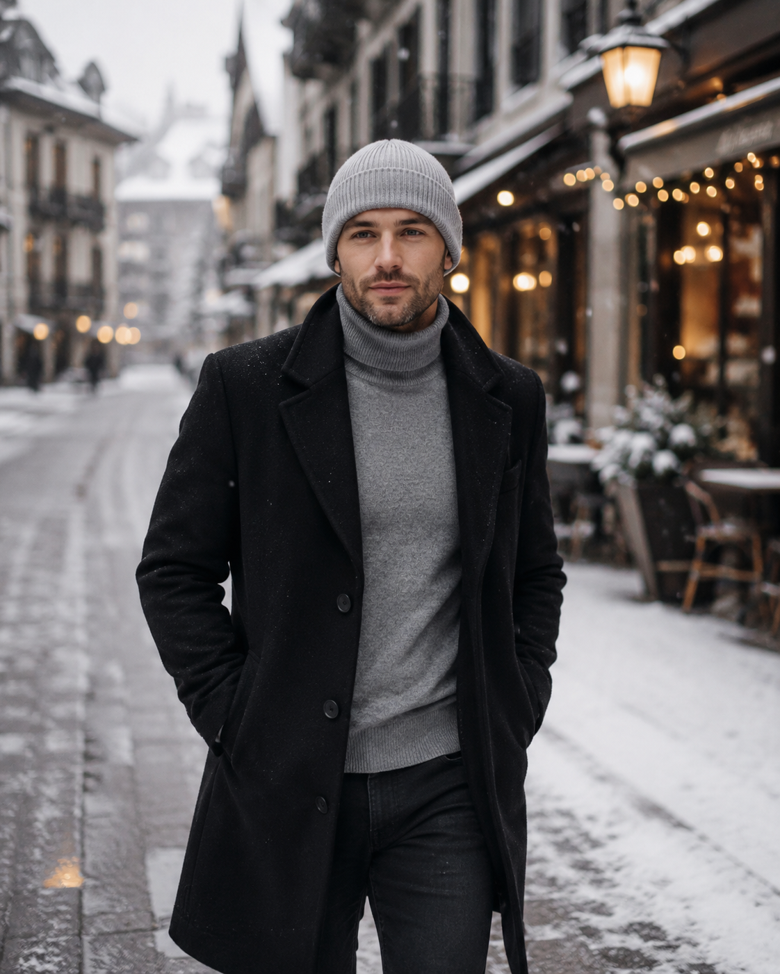 Woolsy Classic Cashmere Beanie in Grey