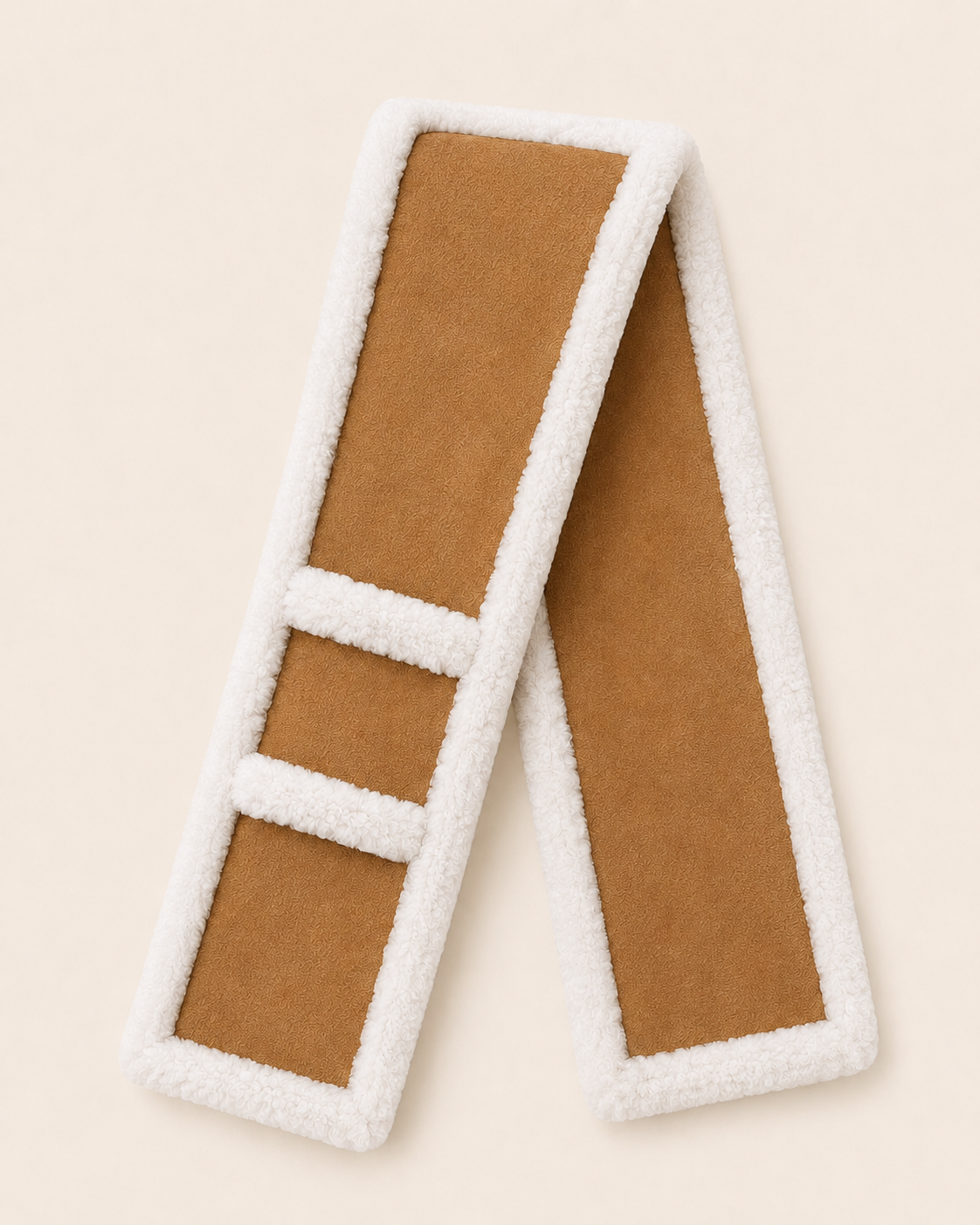 Woolsy Classic Shearling Scarf in Chestnut