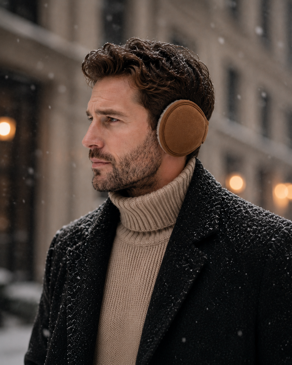 Woolsy Classic Shearling Ear Warmers - Chestnut