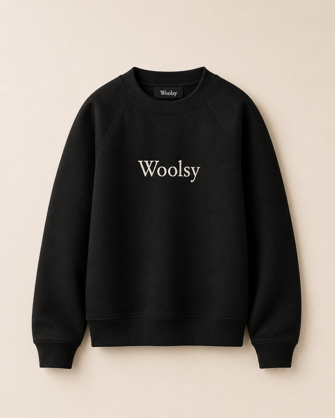 Women's Woolsy Logo Crewneck in Black... Coming Soon