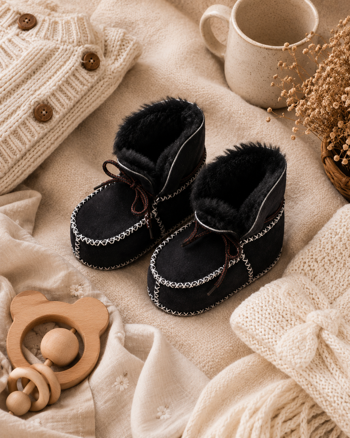 Woolsy Sheepskin Baby Booties