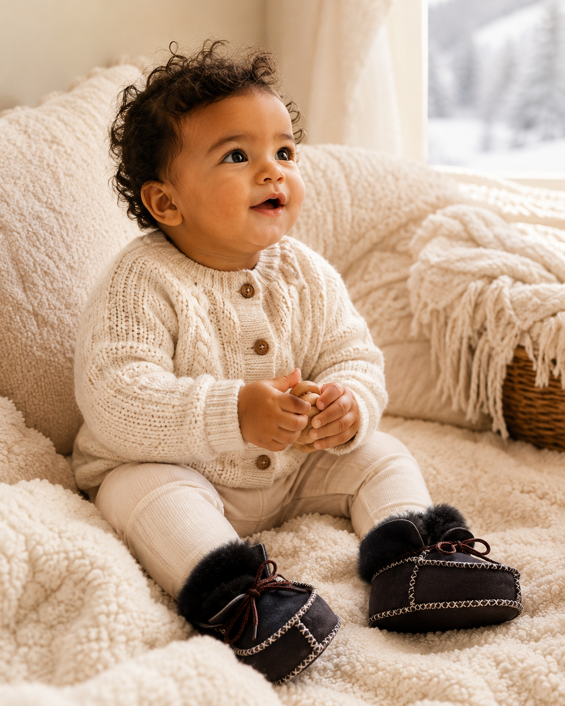 Woolsy Sheepskin Baby Booties