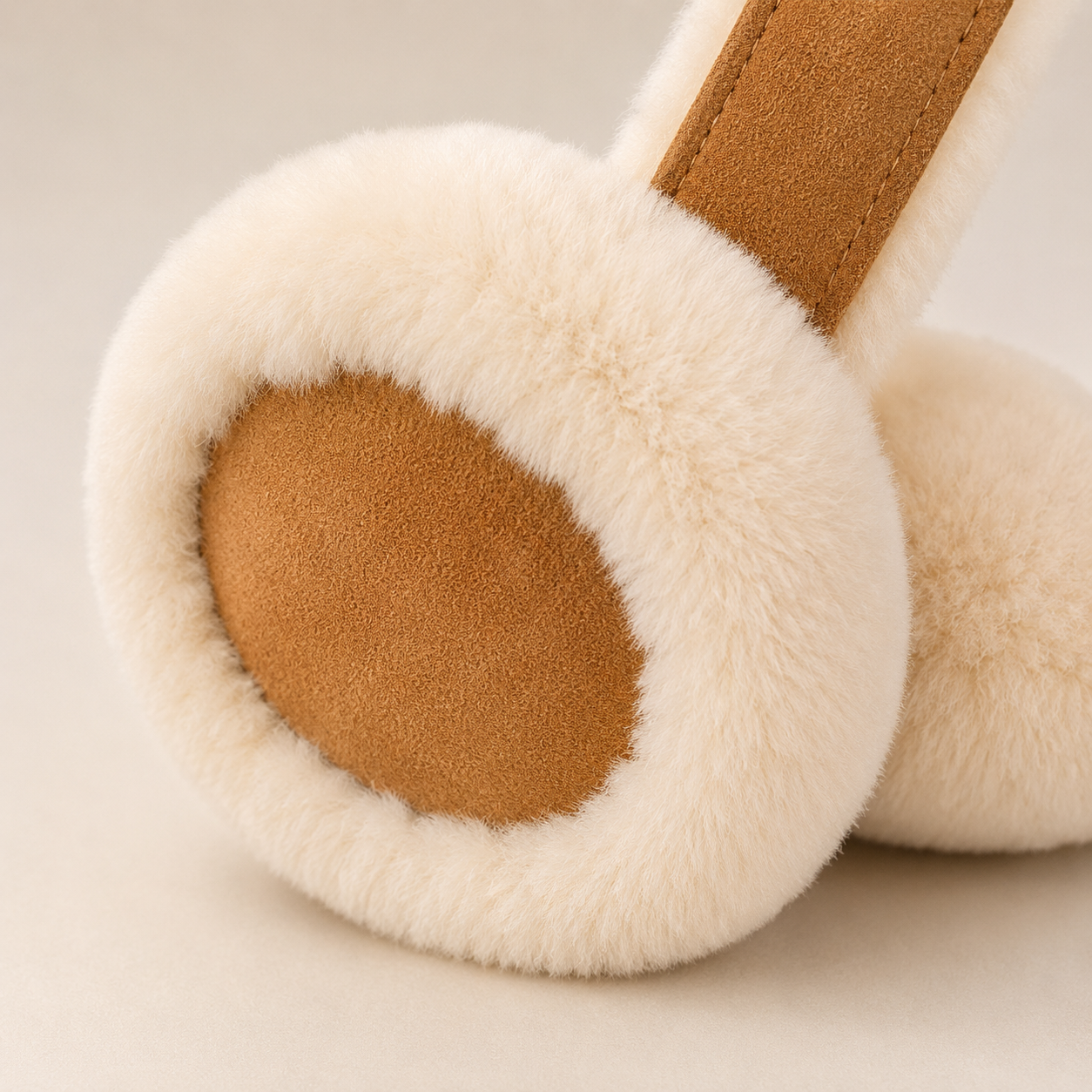 Woolsy Classic Shearling Earmuffs - Chestnut