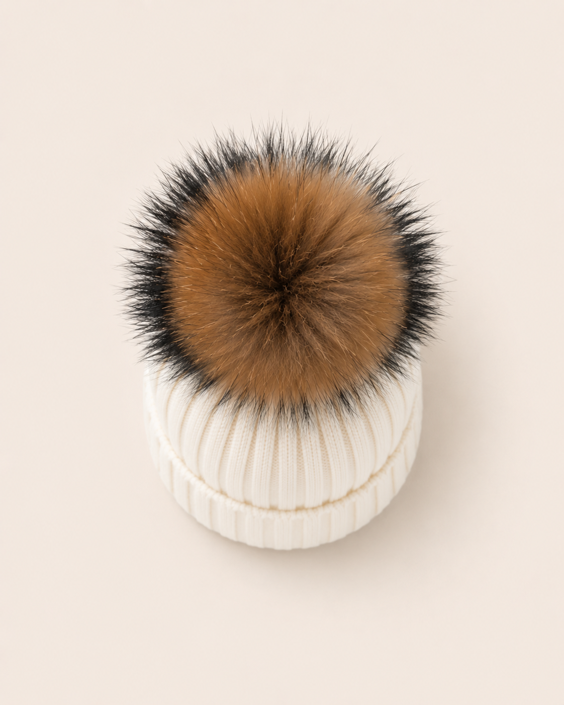 Woolsy Kids Knitted Pompom Hat — White