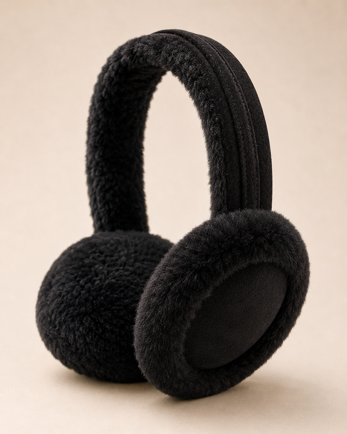 Woolsy Classic Shearling Earmuffs - Black