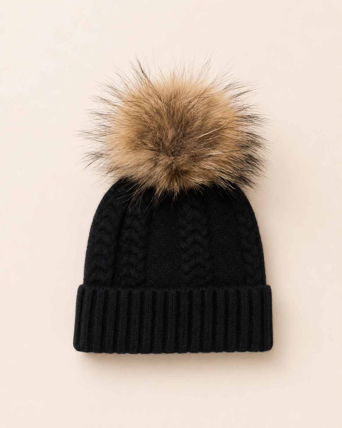 Woolsy Cashmere Wool Pompom Hat - Finn