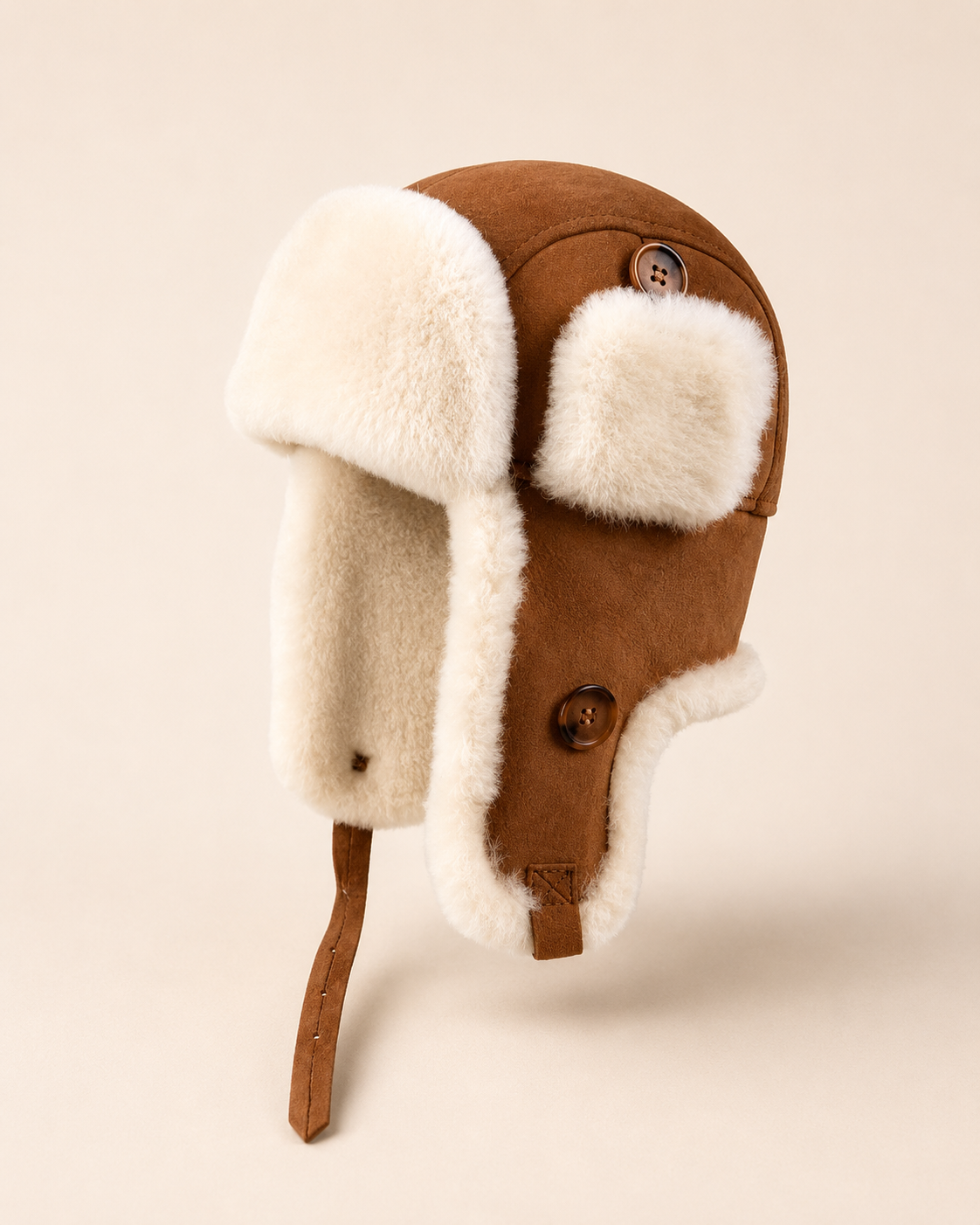 Woolsy Woman Genuine Shearling Trapper Hat