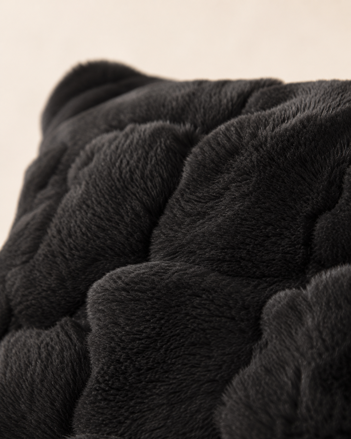 Woolsy Rex Rabbit Pillow — Black