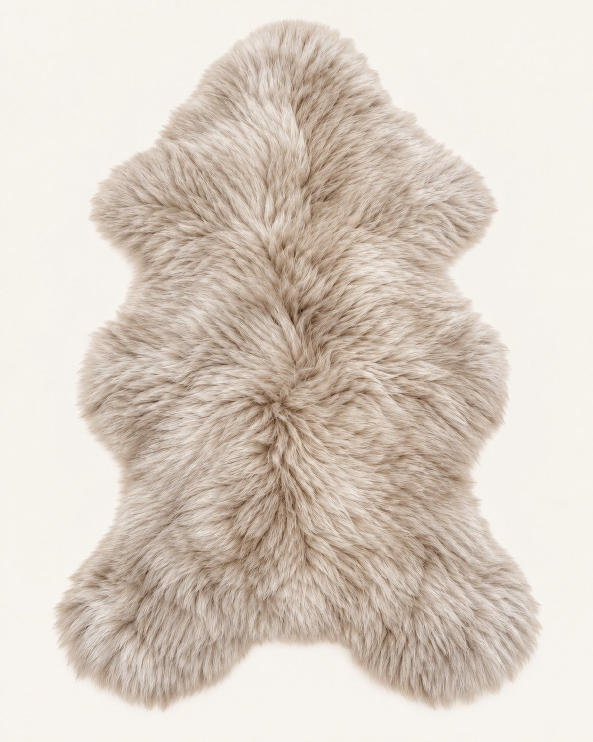 Woolsy single-pelt Australian sheepskin rug in Oat, product view
